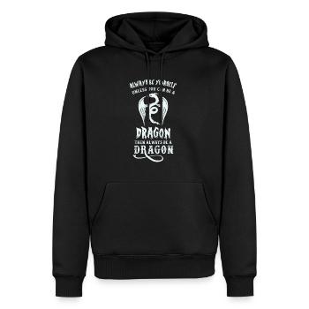 Soyez toujours vous-même si vous pouvez être un dragon - Sweat à capuche Premium bio Homme - noir - Devant - Nico (187cm)
