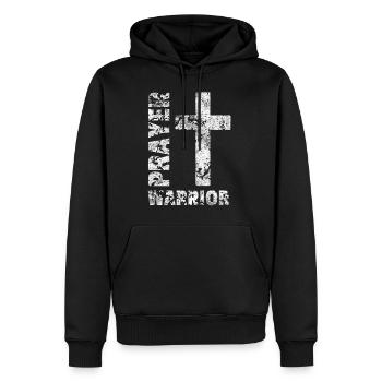 Cadeau Jésus-Christ Chrétien Religion - Sweat à capuche Premium bio Homme - noir - Devant - Nico (187cm)