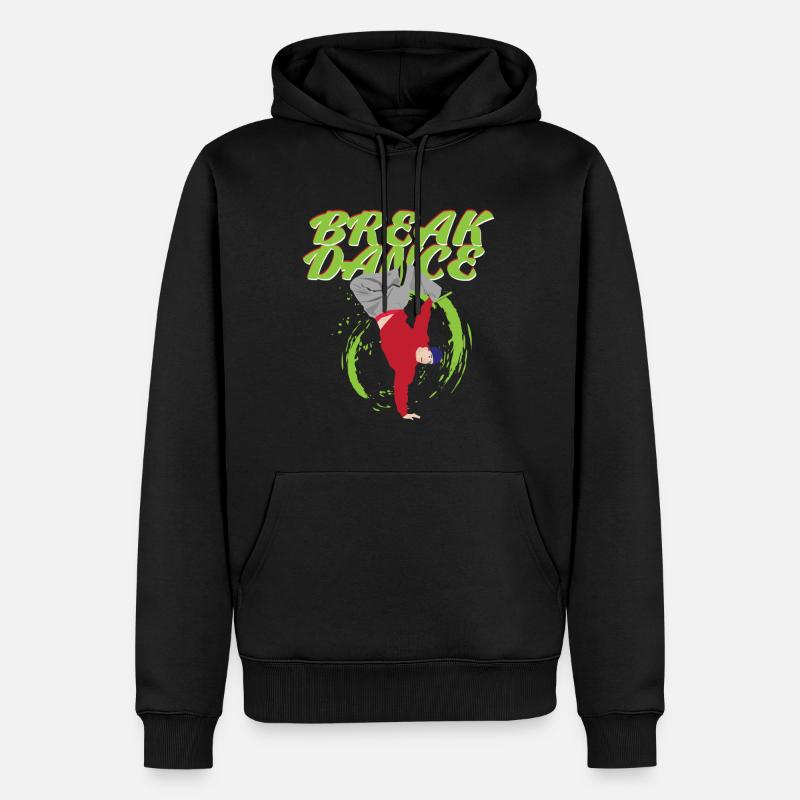 break dance - Sweat à capuche Premium bio Homme - noir