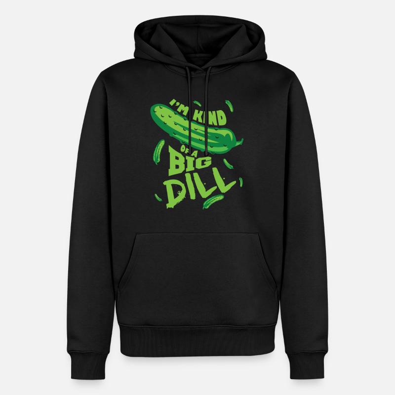concombre drôle - Sweat à capuche Premium bio Homme - noir
