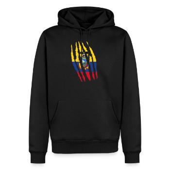 Claw Klaue Risse Herkunft Ecuador png - Männer Premium Bio Hoodie - Schwarz - Vorne - Nico (187cm)