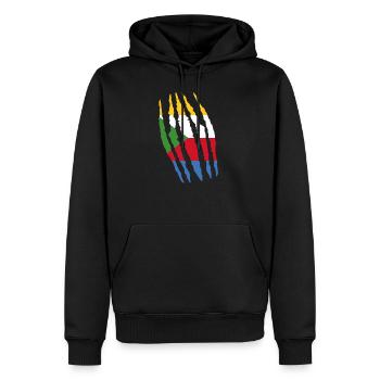 Claw Klaue Risse Herkunft Komoren png - Männer Premium Bio Hoodie - Schwarz - Vorne - Nico (187cm)