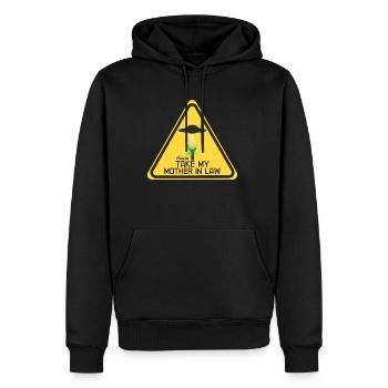 Nimm meine Schwiegermutter - Männer Premium Bio Hoodie - Schwarz - Vorne - Nico (187cm)