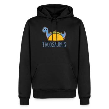 Tacosaurus lustiger Taco Brontosaurus Cinco De Mayo - Männer Premium Bio Hoodie - Schwarz - Vorne - Nico (187cm)