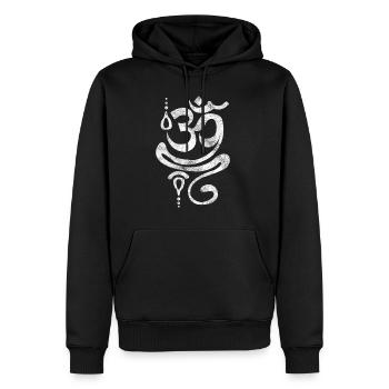 Yoga Sprüche shirt Geschenk Yoganer Yoga Trainer - Männer Premium Bio Hoodie - Schwarz - Vorne - Nico (187cm)