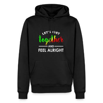 Reggae Musik Chillen Geschenk Reggaeton - Männer Premium Bio Hoodie - Schwarz - Vorne - Nico (187cm)