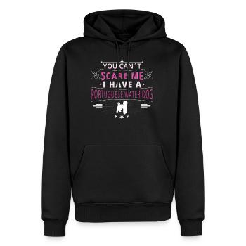 Portugiesischer Wasserhund scare - Männer Premium Bio Hoodie - Schwarz - Vorne - Nico (187cm)