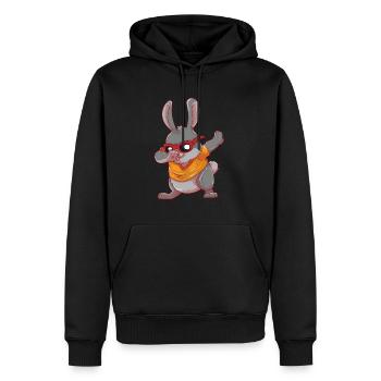 Cartoon Dabbing Osterhase Dab Hase Ostern Geschenk - Männer Premium Bio Hoodie - Schwarz - Vorne - Nico (187cm)