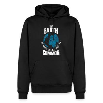 Erde Natur unsere Welt - Männer Premium Bio Hoodie - Schwarz - Vorne - Nico (187cm)