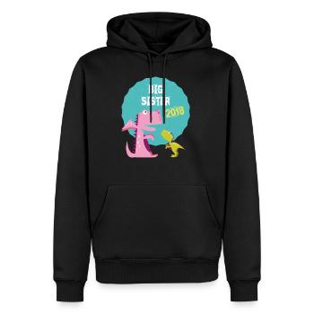 Big sister brother and sister brother 2018 T-shirt - Men’s Premium Organic Hoodie - black - Front - Nico (187cm)