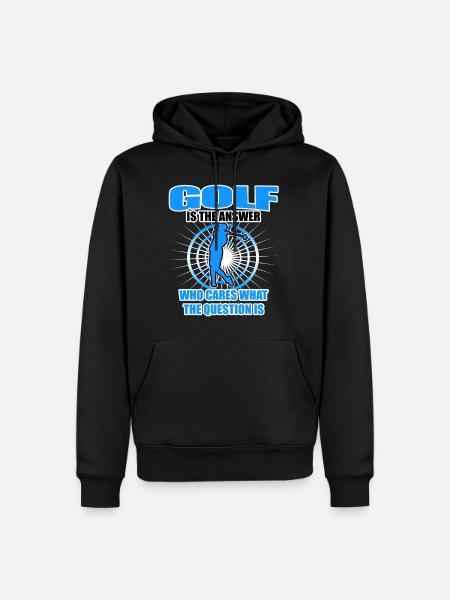 Golf gift - Men’s Premium Organic Hoodie - black