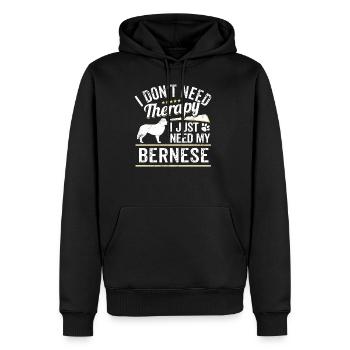 Bernese Mountain Dog Owner Sennenhund Dog Gift - Sweat à capuche Premium bio Homme - noir - Devant - Nico (187cm)