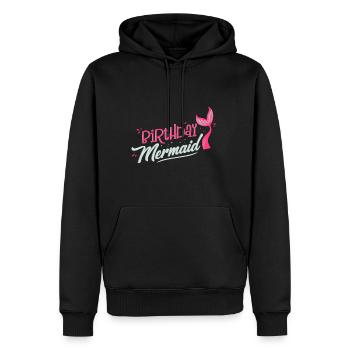 Birthday Mermaid Party Gift - Men’s Premium Organic Hoodie - black - Front - Nico (187cm)