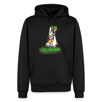 Ich liebe Golf Golfer Osterhase Geschenk Ostern - Männer Premium Bio Hoodie - Schwarz - Vorne - Nico (187cm)