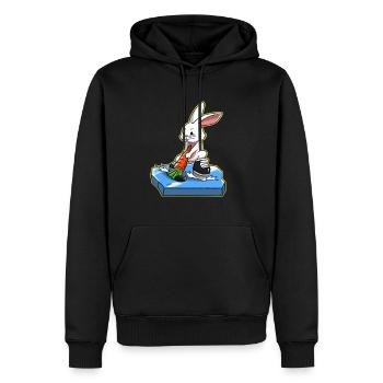 Ich liebe Hockey Eishockey Frohe Ostern Geschenk - Männer Premium Bio Hoodie - Schwarz - Vorne - Nico (187cm)