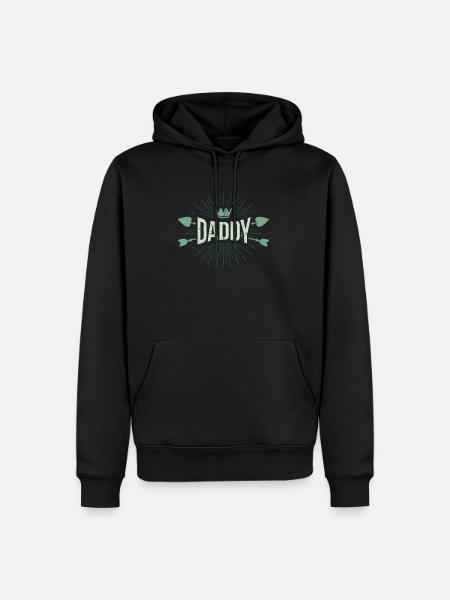 Daddy - father - dad - Men’s Premium Organic Hoodie - black
