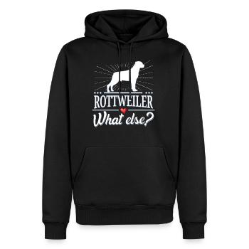 Rottweiler what else? - Männer Premium Bio Hoodie - Schwarz - Vorne - Nico (187cm)
