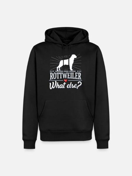 Rottweiler what else? - Männer Premium Bio Hoodie - Schwarz