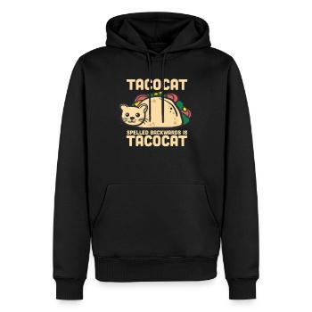 Tacocat - cadeau de gueule de bois de chat de taco - Sweat à capuche Premium bio Homme - noir - Devant - Nico (187cm)