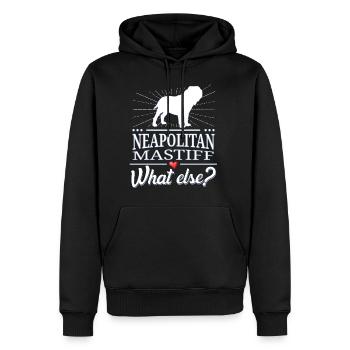Napoletano quoi d'autre? Mâtin napolitain - Sweat à capuche Premium bio Homme - noir - Devant - Nico (187cm)