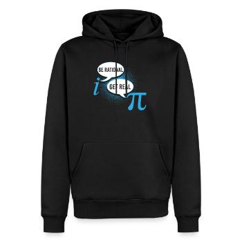 Pi Day Soyez rationnel Obtenez Real Shirt - Sweat à capuche Premium bio Homme - noir - Devant - Nico (187cm)