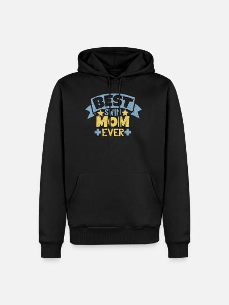 Best Swim Mom Ever T-Shirt - Herre Premium økologisk hoodie - sort
