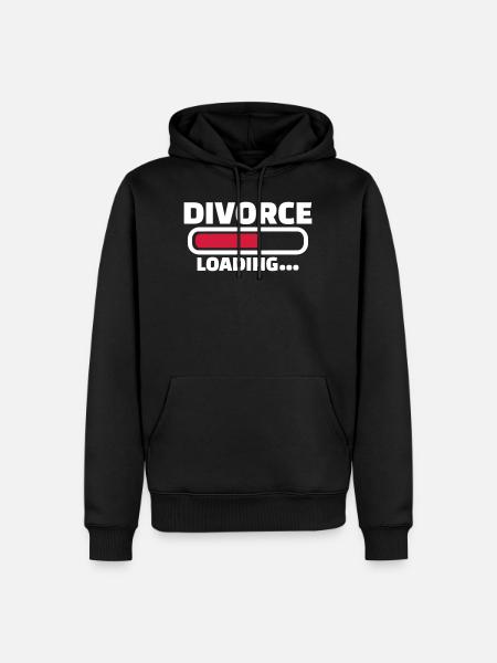 Scheidung - Männer Premium Bio Hoodie - Schwarz