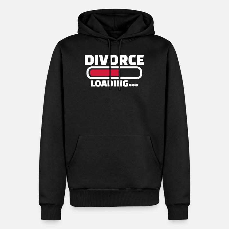 Scheidung - Männer Premium Bio Hoodie - Schwarz