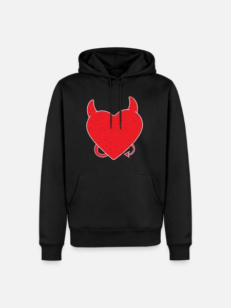 Devil Teufel Dämon Engel Angelwings - Männer Premium Bio Hoodie - Schwarz