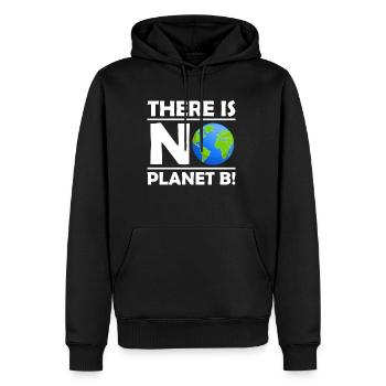 There Is No Planet B Klimaschutz Umwelt - Männer Premium Bio Hoodie - Schwarz - Vorne - Nico (187cm)