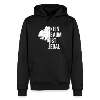 Kein Baum Ist Egal Geschenk Umweltschutz - Männer Premium Bio Hoodie - Schwarz - Vorne - Nico (187cm)