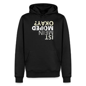 Moped Geschenk für Moped Freunde - Männer Premium Bio Hoodie - Schwarz - Vorne - Nico (187cm)