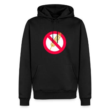 Aucun cadeau de célébration juive de la Pâque de blé - Sweat à capuche Premium bio Homme - noir - Devant - Nico (187cm)
