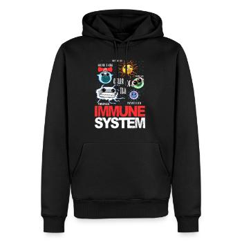 Immune System Cells Biology Cell Science Funny - Men’s Premium Organic Hoodie - black - Front - Nico (187cm)
