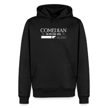 Comedian In Progress Geschenk Komiker Ausbildung - Männer Premium Bio Hoodie - Schwarz - Vorne - Nico (187cm)