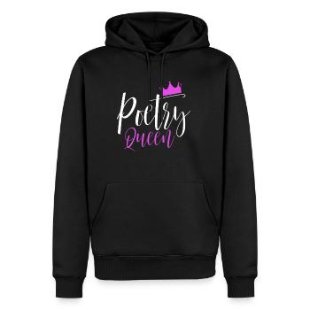 Poetry Queen Geschenk Dichterin Poetry Slam - Männer Premium Bio Hoodie - Schwarz - Vorne - Nico (187cm)