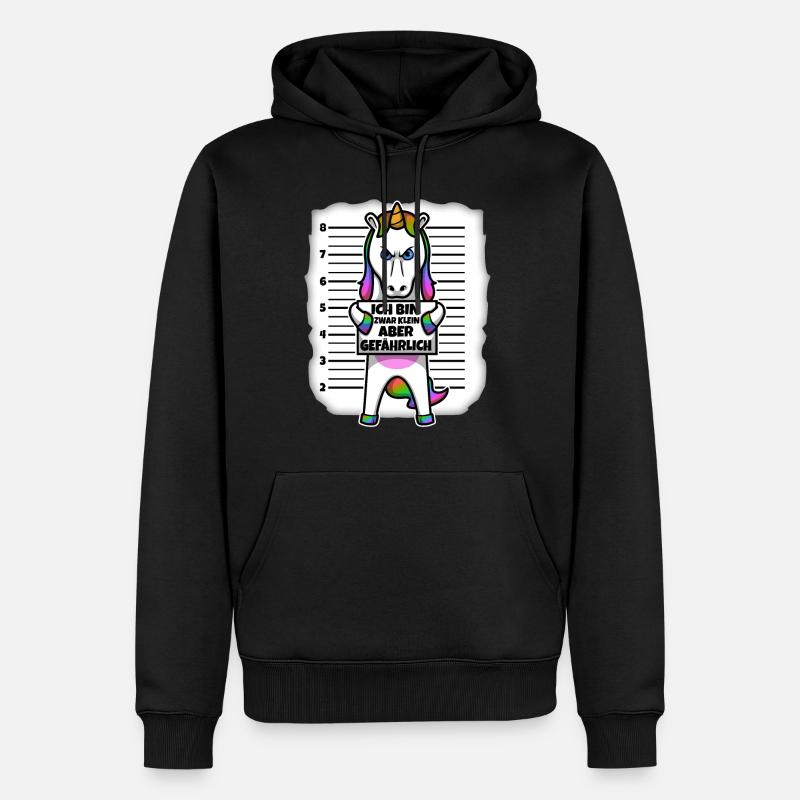 Klein aber gefährlich - Männer Premium Bio Hoodie - Schwarz