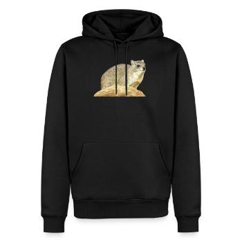 Klippschliefer - Schliefer - Wüstenschliefer - Sweat à capuche Premium bio Homme - noir - Devant - Nico (187cm)