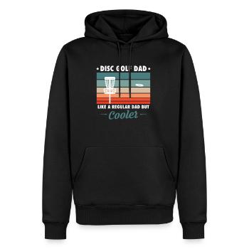 Disc Golf Dad Like A Regular Dad But Cooler - Männer Premium Bio Hoodie - Schwarz - Vorne - Nico (187cm)