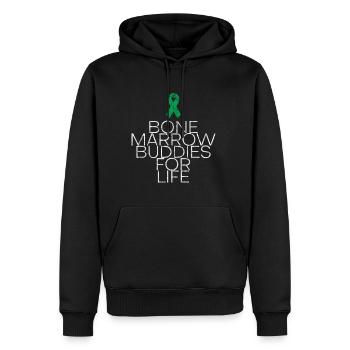 Copains de moelle osseuse pour la vie 5 - Sweat à capuche Premium bio Homme - noir - Devant - Nico (187cm)