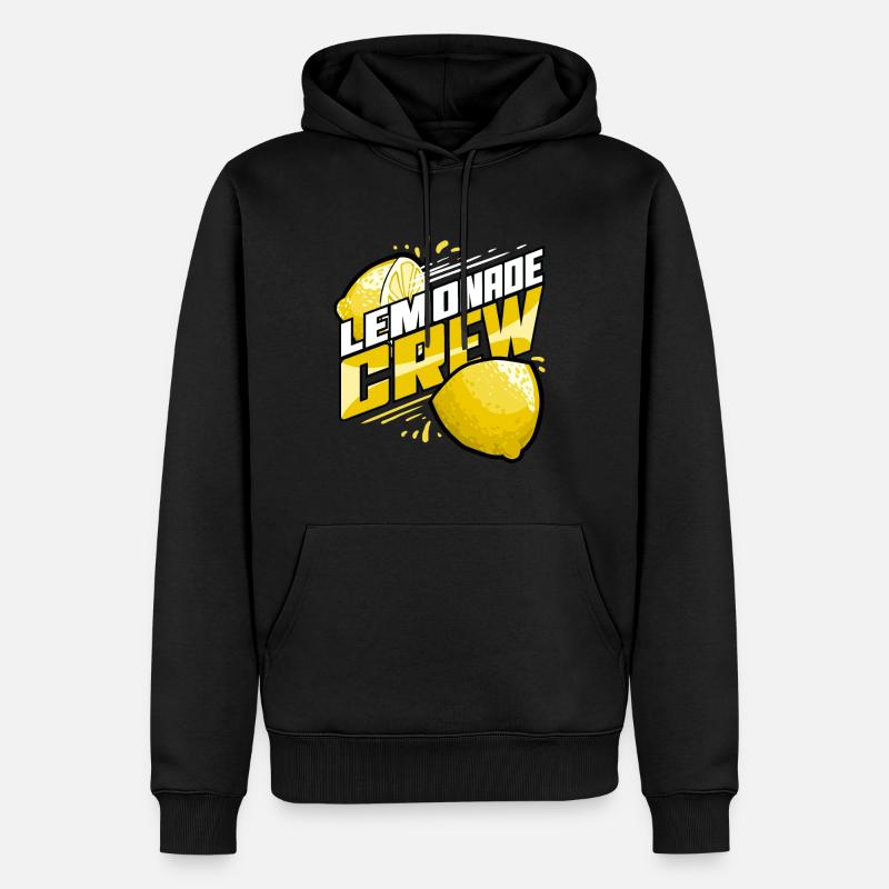 Limonade Getränk Limo Fruchtsaft Eistee - Männer Premium Bio Hoodie - Schwarz