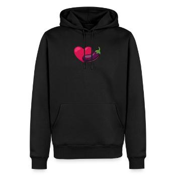 LGBT Groom Groom Groom Mariage Gay - Sweat à capuche Premium bio Homme - noir - Devant - Nico (187cm)