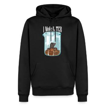 Chemistry Science Cute One Mole Per Liter - Men’s Premium Organic Hoodie - black - Front - Nico (187cm)