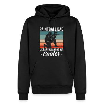 Paintball Dad Like A Regular Dad But Cooler - Men’s Premium Organic Hoodie - black - Front - Nico (187cm)