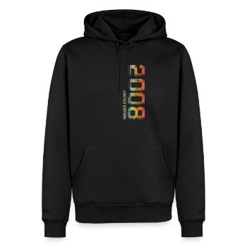 14. Geburtstag Geschenk 14 Limited Edition 2008 - Männer Premium Bio Hoodie - Schwarz - Vorne - Nico (187cm)