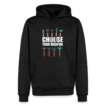 Choose Your Weapons Shirt Geschenk Gärtner - Männer Premium Bio Hoodie - Schwarz - Vorne - Nico (187cm)