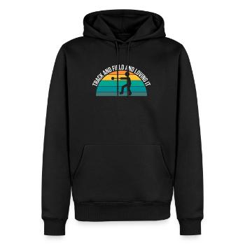 Track And Field Hammerwerfer Shirt Geschenk - Männer Premium Bio Hoodie - Schwarz - Vorne - Nico (187cm)