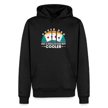 Poker Dad Geschenk Vater Papa Vatertag - Männer Premium Bio Hoodie - Schwarz - Vorne - Nico (187cm)