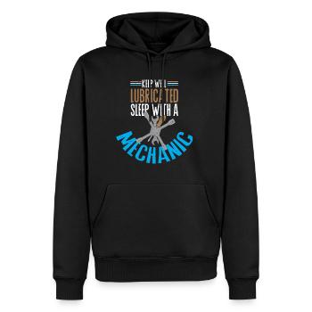 Profession de mécanicien Mécanicien automobile Voiture Drôle de dicton - Sweat à capuche Premium bio Homme - noir - Devant - Nico (187cm)