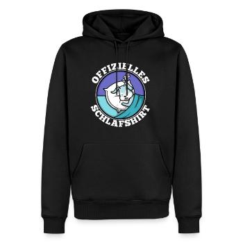 Offizielles schlafshirt Hase - Männer Premium Bio Hoodie - Schwarz - Vorne - Nico (187cm)